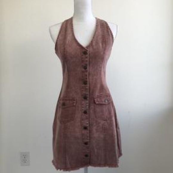 Pink Denim Dress - Picture 2 of 2